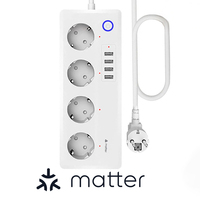 BORUIDAPLS Matter Smart Power Strip EU Plug 16A 6